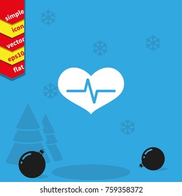 Healthy heart  icon.