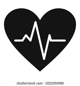 Healthy heart icon. Simple illustration of healthy heart vector icon for web