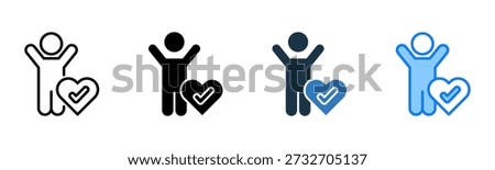 Healthy icon multiple style Vector Illustration