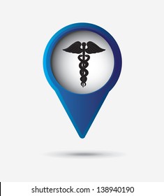 healthy icon over white background vector illustration