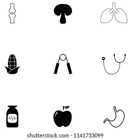 healthy icon set