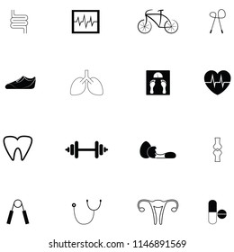 healthy icon set