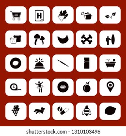 healthy icon set with rolling pin, person in bath and bee vector illustration
