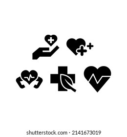 Healthy Icon Set Vector Symbol Design Illustration