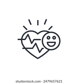 Vector saludable. Icono de estilo lineal.Trazo editable para usar Diseño web,logo.Ilustración de símbolo.