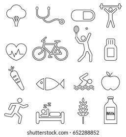 Healthy icons 