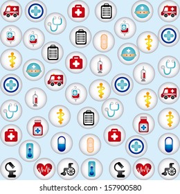 healthy icons over blue background vector illustration 