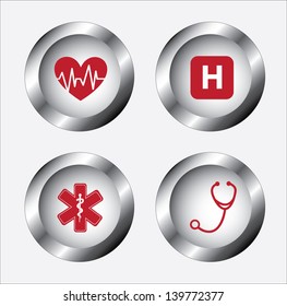 healthy icons over gray background vector illustration