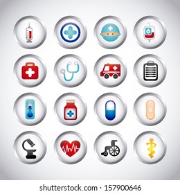 healthy icons over gray background vector illustration  
