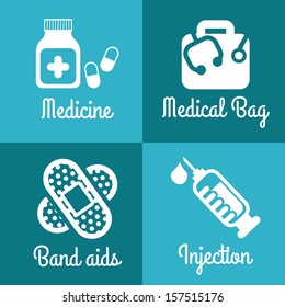 healthy icons over white background vector illustration