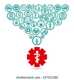 healthy icons over white background vector illustration
