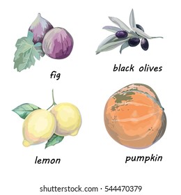 Healthy  ingredients and vitamins