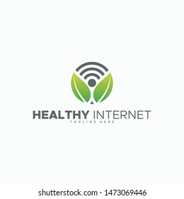 healthy internet logo design unique