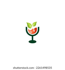 Healthy Juice Drink logo design, great for Juice Bar logo and Sticker design