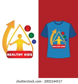 Healthy Kid T-Shirt Design Vector File