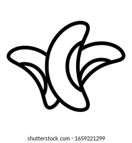Healthy kidney bean icon. Outline healthy kidney bean vector icon for web design isolated on white background