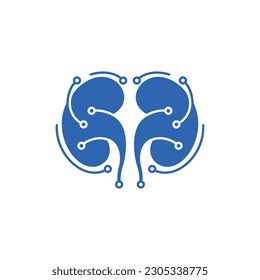 Healthy Kidney Tech Logotipo creativo moderno