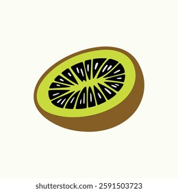 Healthy Kiwi Fruit Icon Design