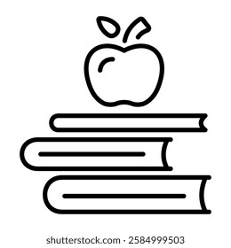 Healthy knowledge icon in linear style 