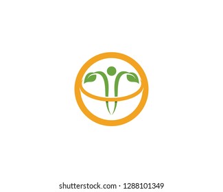 Healthy leaf logo Template Vector