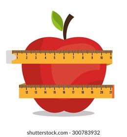 Healthy life design, vector illustration eps 10.