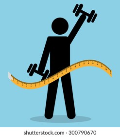 Healthy life design, vector illustration eps 10.