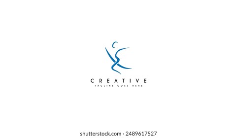 Healthy life fit logo design vector illustration.