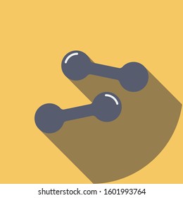 Healthy life Flat icons for exercise & fitness 