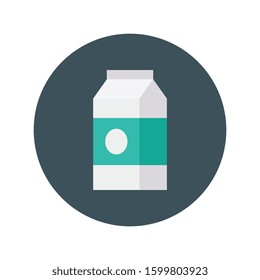 Healthy life Flat icons for pack & cold 