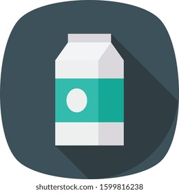 Healthy life Flat icons for pack & cold 