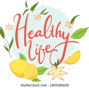 Healthy Life Hand Drawn Vector Art