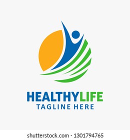 Healthy life logo design