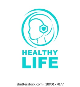 Healthy Life Logo Design Vector