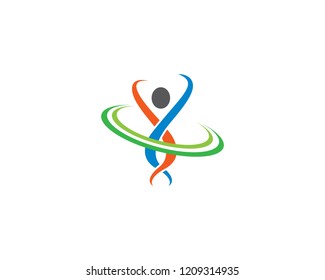 Healthy life logo illustration