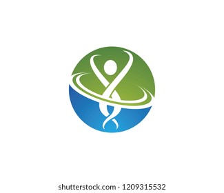 Healthy life logo illustration