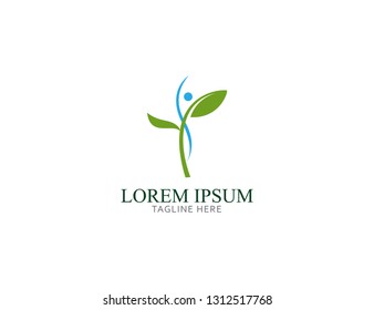 healthy life logo template