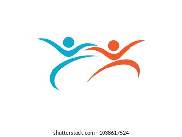 Healthy Life Logo template vector icon illustration design