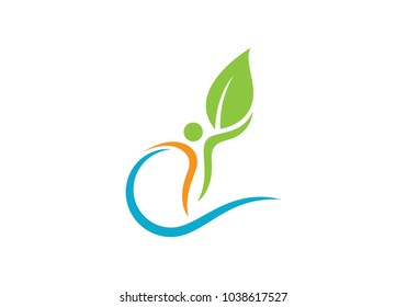 Healthy Life Logo template vector icon illustration design