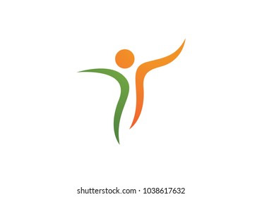 Healthy Life Logo template vector icon illustration design