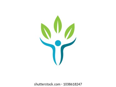 Healthy Life Logo template vector icon illustration design