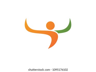 Healthy Life Logo template vector icon illustration design