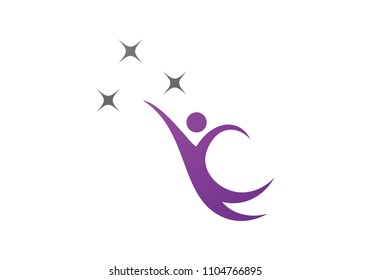Healthy Life Logo template vector icon illustration design