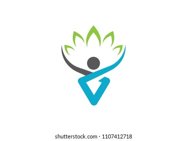 Healthy Life Logo template vector icon illustration design