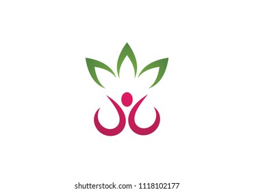 Healthy Life Logo template vector icon illustration design