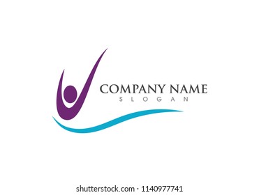 Healthy Life Logo template vector icon illustration design