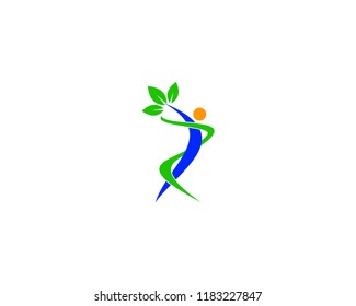 Healthy Life Logo template vector icon illustration design