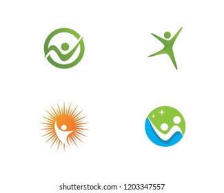 Healthy Life Logo template vector icon