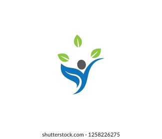Healthy life logo template vector icon