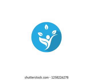 Healthy life logo template vector icon