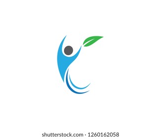 Healthy life logo template vector icon
